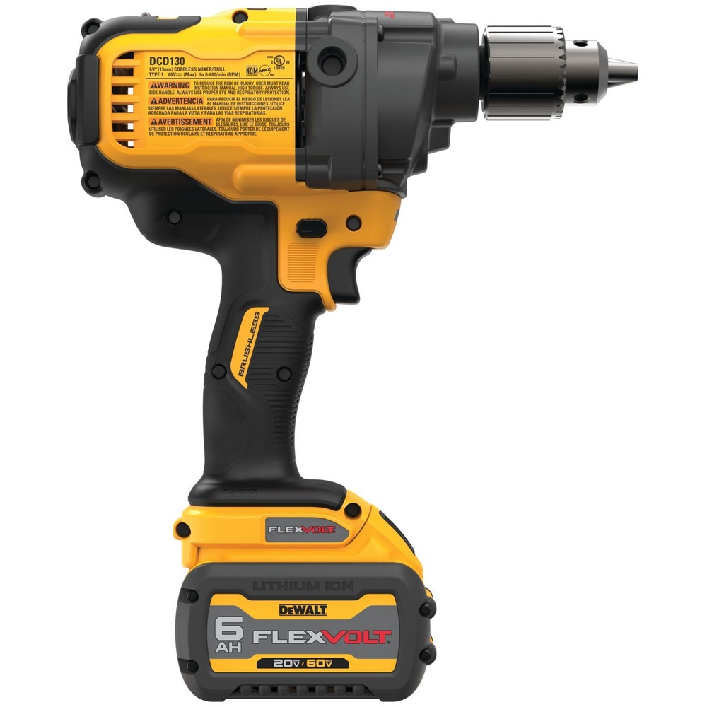 Dewalt DCD130T1 FLEXVOLT 60V MAX LithiumIon 12 in. Cordless Mixer