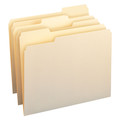  | United Stationers USY-10000 1/3 Top Tab 11 pt. Letter File Folders - Manila (24/Pack) image number 0