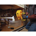 Drain Cleaning | Dewalt DCD200D1 20V MAX XR 2.0 Ah Cordless Lithium-Ion Brushless Drain Snake Kit image number 4