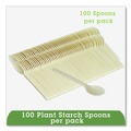  | WNA EPS003 7 in. EcoSense Renewable Plant Starch Cutlery Spoon (50/Pack) image number 4