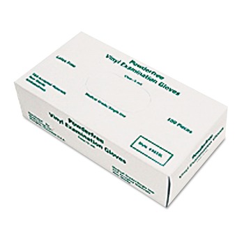 DISPOSABLE GLOVES | MCR Safety 5 mil Disposable Medical-Grade Vinyl Gloves - Large, White (100/Box) - 5010L