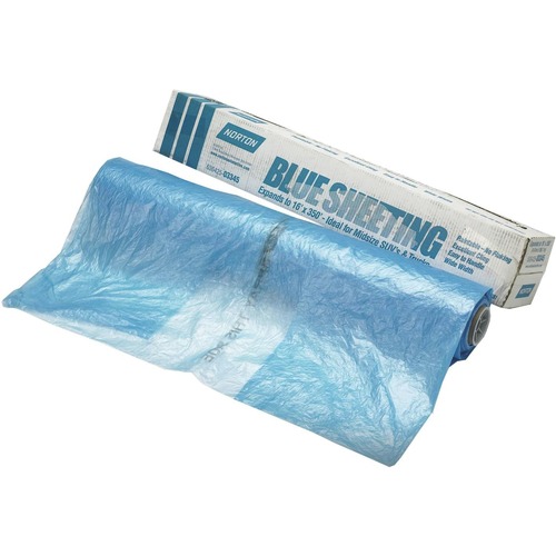 Paint and Body | Norton 3723 20 ft. x 350 ft. Paintable Plastic Sheeting - Blue image number 0