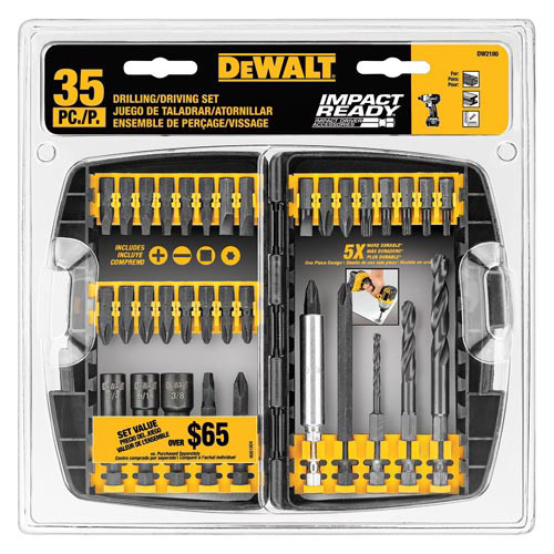 Bits and Bit Sets | Dewalt DW2180 35 Pc Impact Ready Drill Bit Set image number 0