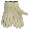 Work Gloves | MCR Safety 3215L Economy Leather Driver Gloves - Large, Beige (1-Pair) image number 0
