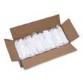  | Boardwalk BWKFKTNHWPSWH Heavyweight Fork/Knife/Napkin/Teaspoon 4-Piece Plastic Cutlery Kit - White (250/Carton) image number 2