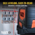 Laser Levels | Klein Tools 93LCLS Self-Leveling Class II (&le; 1mW) Laser Level with Bright Red Cross Lines and Plumb Spot, Magnetic and Ceiling Clamp Mounting image number 13
