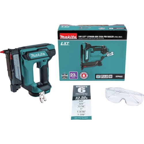 Specialty Nailers | Makita XTP02Z 18V LXT Lithium-Ion Cordless 23 Gauge Pin Nailer (Tool Only) image number 0