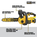 Chainsaws | Dewalt DCCS620P1 20V MAX XR Brushless Lithium-Ion Cordless Compact 12 in. Chainsaw Kit (5 Ah) image number 4