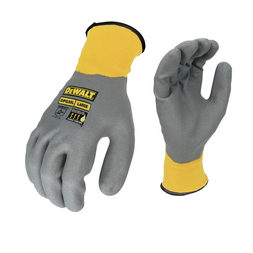 Work Gloves | Dewalt DPG35XL Full Dip Water-resistant Breathable Work Gloves - XL (12/Carton) image number 0