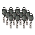  | Advantus 75551 30 in. Extension Carabiner-Style Retractable ID Card Reel - Smoke (12/Pack) image number 0