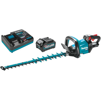 Makita 40V max XGT Brushless Lithium-Ion 24 in. Cordless Hedge Trimmer Kit (4 Ah) - GHU02M1