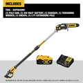 Pole Saws | Dewalt DCPS620M1 20V MAX XR Brushless Lithium-Ion Cordless Pole Saw Kit (4 Ah) image number 1