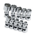 Socket Sets | SK Hand Tool 4935 10-Piece 1/4 in. Drive 12 Point Flex SAE Socket Set image number 0
