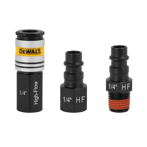 Presidents' Day Sale! Save $35 off $199! | Dewalt DXCM036-0203 3-Piece High Flow Couplers and Plugs 1/4 in. NPT image number 0