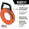Wire & Conduit Tools | Klein Tools 56382 Multi-Groove 50 ft. Fiberglass Fish Tape with Nylon Tip image number 1