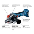  | Factory Reconditioned Bosch GWX18V-8N-RT 18V Brushless Lithium-Ion 4-1/2 in. Cordless X-LOCK Angle Grinder (Tool Only) image number 1