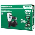 Combo Kits | Metabo HPT KNV45AB2M Pneumatic Roofing Nailer and 18V Impact Driver Pro Bundle Kit (5 Ah) image number 3