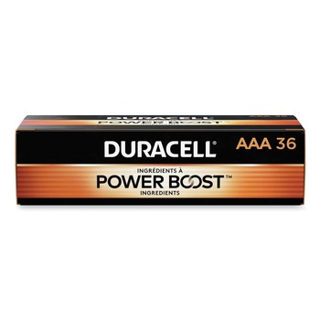 Duracell MN24P36 Power Boost CopperTop Alkaline AAA Batteries (36/Pack)