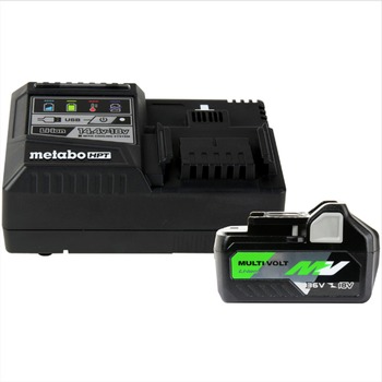 Metabo HPT 36V/18V MultiVolt 4 Ah/8 Ah Lithium-Ion Slide Battery and Charger Starter Kit - UC18YSL3QCYM