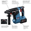 Clearance Center | Bosch GBH18V-24CK24 18V Brushless Lithium-Ion 1 in. Cordless SDS-Plus Bulldog Rotary Hammer Kit with 2 Batteries (8 Ah) image number 6