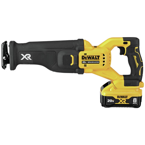 Dewalt 20V MAX XR POWER DETECT Brushless Lithium Ion Cordless Reciprocating Saw Kit 8 Ah DCS368W1