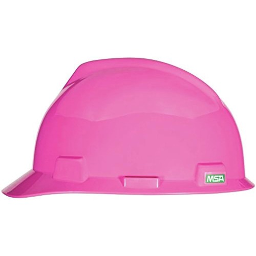  | MSA 10155231 V-Gard Slotted Cap with Staz-On Suspension - Hot Pink image number 0