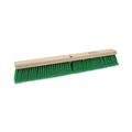 Buy 1 item, Get a Boardwalk Easy Grip Tape Measure for $5 | Boardwalk BWK20724 3 in. Green Flagged Recycled PET Plastic Bristles 24 in. Brush Floor Broom Head image number 0