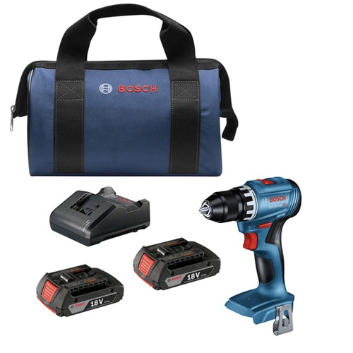 Clearance Center | Bosch GSR18V-400B22 18V Brushless Lithium-Ion 1/2 in. Cordless Compact Drill Driver Kit (2 Ah) image number 0