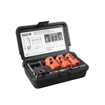 HOLE SAWS | Klein Tools Electrician's Hole Saw Kit with Arbor - 32905