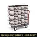  | Rubbermaid Commercial FG440300BLA 24 in. x 36 in. 1000 lbs. Capacity Heavy-Duty Platform Truck Cart - Black image number 4