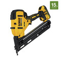 Finish Nailers | Factory Reconditioned Dewalt DCN650D1R 20V MAX XR 15 Gauge Cordless Angled Finish Nailer image number 1