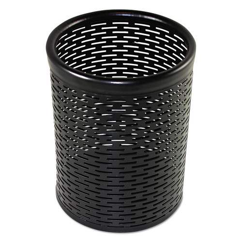 July Member-Exclusive Offer Save 10% off on One Item | Artistic ART20005 Urban Collection 3.5 in. Diameter x 4.5 in. H Punched Metal Pencil Cup - Black image number 0