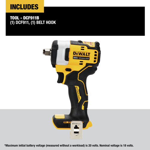 1/2 Inch Cordless Impact Wrench 18V Lithium Ion (Tool Body Only)