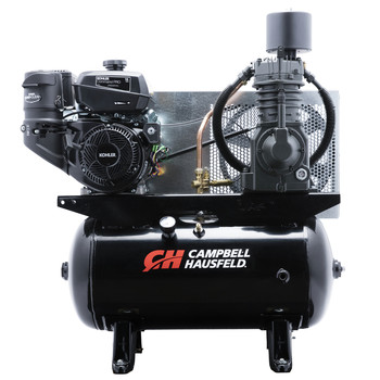 AIR TOOLS AND EQUIPMENT | Campbell Hausfeld 14 HP 2 Stage 30 Gallon Oil-Lube Horizontal Air Compressor with Metal Belt Guard - CE7002