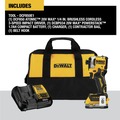 DeWALT 20V MAX System | Dewalt DCF850E1 20V MAX ATOMIC Brushless Lithium-Ion Cordless 1/4 in. Impact Driver Kit (1.7 Ah) image number 1