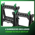 Bases and Stands | Metabo HPT 115772M (2-Pack) Heavy Duty Folding Sawhorses image number 6