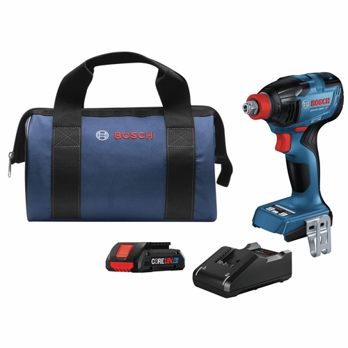  | Bosch GDX18V-1860CB15 18V Brushless Lithium-Ion 1/4 in. and 1/2 in. Cordless 2-in-1 Bit/Socket Impact Driver/Wrench Kit (4 Ah) image number 0