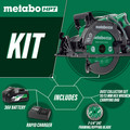 Clearance Center | Metabo HPT C3607DWAM MultiVolt 36V Brushless Lithium-Ion 7-1/4 in. Cordless Rear Handle Circular Saw Kit (4 Ah) image number 1
