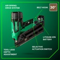  | Metabo HPT NR3690DCM 36V MultiVolt 3-1/2 in. Cordless Paper Strip Framing Nailer Kit (2.5 Ah) image number 3