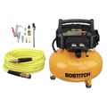 Portable Air Compressors | Bostitch BXCM02012-WPK 6 Gallon 150 PSI Electric Pancake Air Compressor with 13-Piece Accessory Kit image number 0