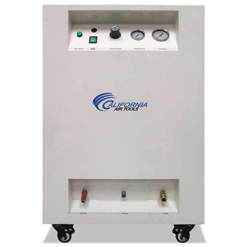 Portable Air Compressors | California Air Tools CAT-10020SPCAD 2.0 HP 10 Gallon Ultra Quiet and Oil-Free Air Compressor in Sound Proof Cabinet with Automatic Drain Valve image number 0