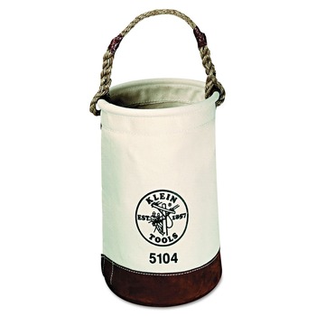 CASES AND BAGS | Klein Tools Leather-Bottom Canvas Bucket - 5104