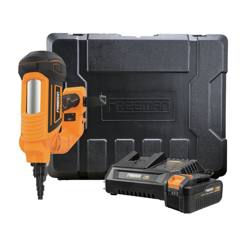 Nailers | Freeman PE20VCNPN 20V Brushless Single Pin Lithium-Ion 3 in. Cordless Concrete Nailer Kit (4 Ah) image number 0