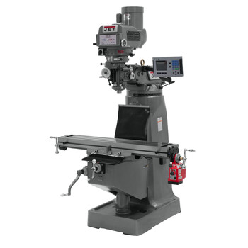MILLING MACHINES | JET JTM-4VS-1 115/230V Variable Speed Milling Machine with 3-Axis ACU-RITE 200S DRO (Knee) and X-Axis Powerfeed - JT9-691411