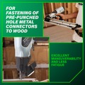 Air Framing Nailers | Metabo HPT NR65AK2M 36-Degree 2-1/2 in. Strap-Tite Fastening System Metal Connector Strip Nailer image number 8