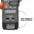Clamp Meters | Klein Tools CL490 AC/DC Digital Clamp Meter with TRMS, Dual Display, Auto-Ranging, Current, Voltage, Resistance, Continuity, NCVT Detection, and Reverse Contrast LCD image number 1
