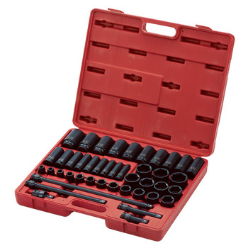 POWER TOOLS | Sunex 43-Piece 1/2 in. Drive SAE Master Impact Socket Set - 2568