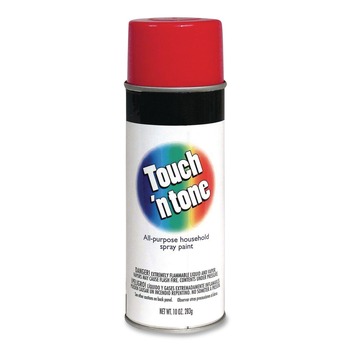 Rust-Oleum Touch'n Tone 10 oz. Aerosol Can Spray Paint - Gloss Red (6/Carton) - 55270830