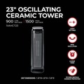  | Vision Air 1VAHCT23 1500/900 Watts 23 in. Oscillating Digital Ceramic Tower Heater image number 4