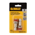Air Chisels | Dewalt DXCM037-0069 (2/Pack) 1/2 in. MNPT x 1/2 in. Body Automotive Plug image number 3